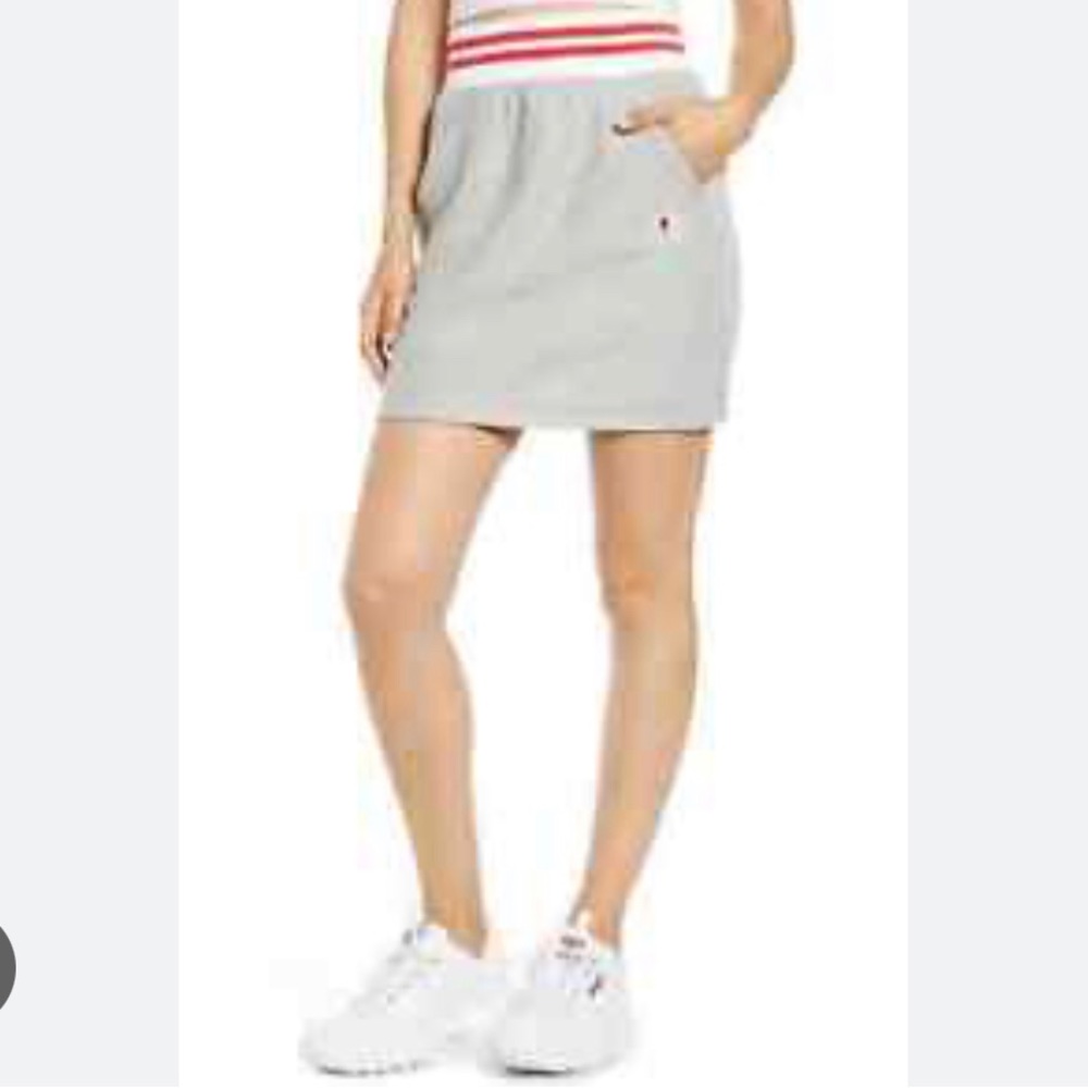 Gray reverse weave Champion sporty skirt